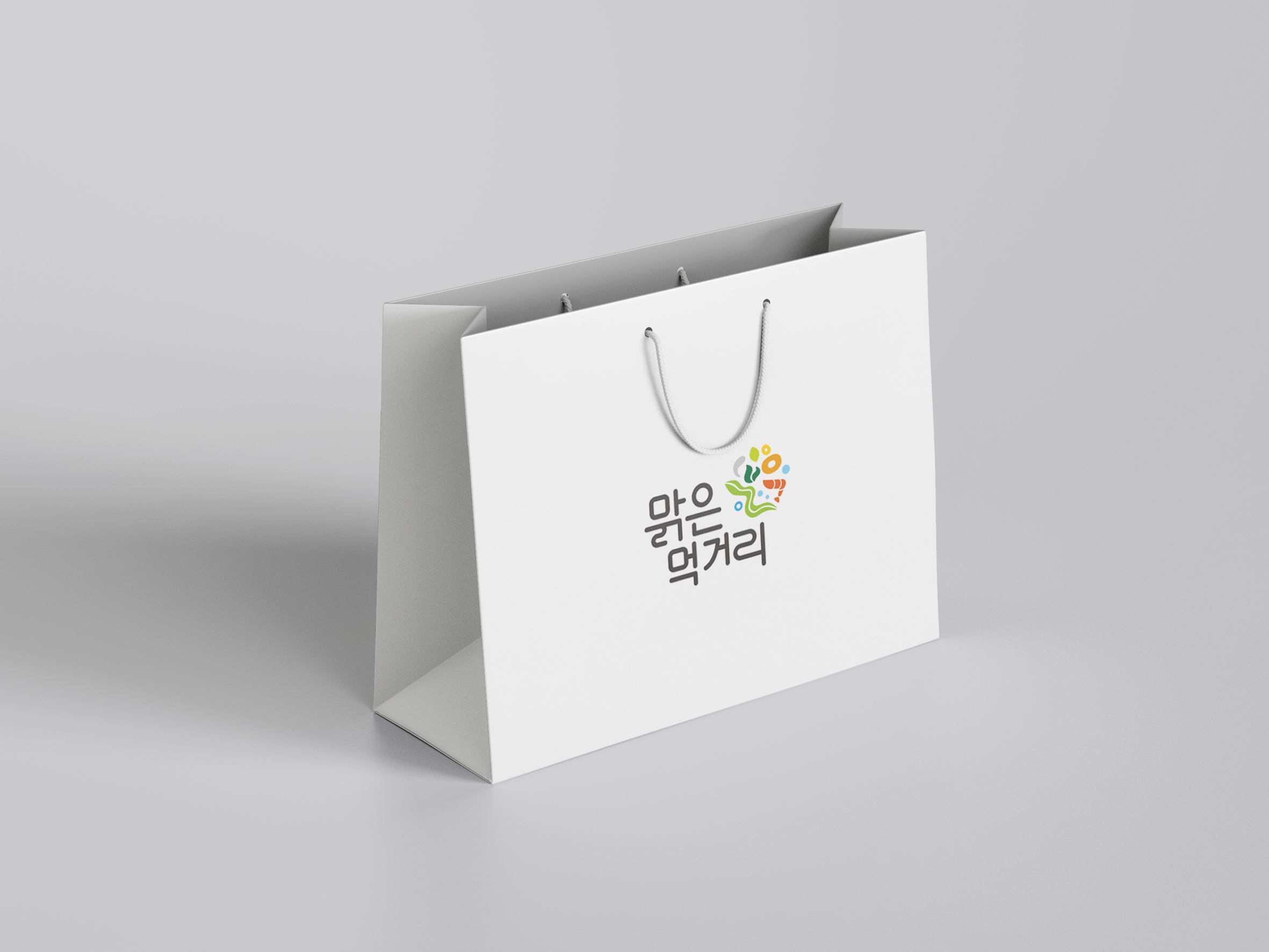 [제미크리] '맑은 먹거리' 쇼핑백 