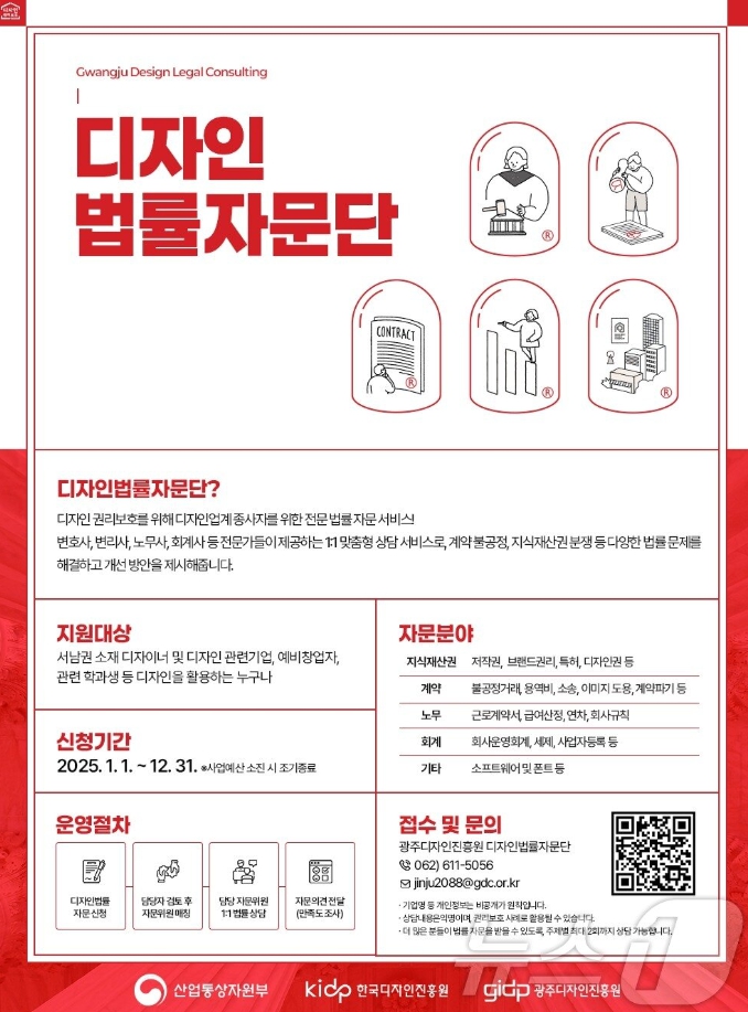 광주디자인진흥원, 디자인 법률자문서비스 무료 지원
